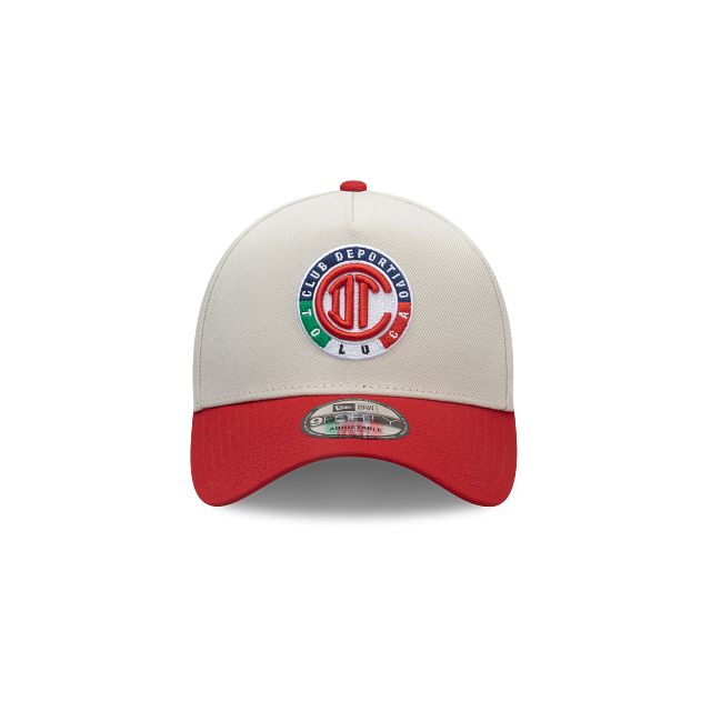 NEW TOLUCA FC 9FORTY A-FRAME TWO-TONE CAP WHITE & RED ADJUSTABLE