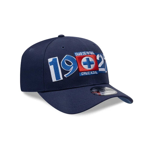 NEW CRUZ AZUL 9SEVENTY 1927 FRONT PRINT CAP NAVY ADJUSTABLE