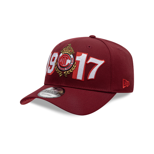 NEW TOLUCA FC 9SEVENTY 1917 FRONT PRINT CAP RED ADJUSTABLE