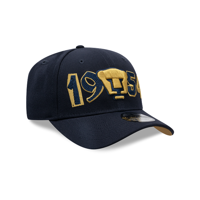 NEW PUMAS UNAM 9SEVENTY 1954 FRONT PRINT CAP NAVY ADJUSTABLE