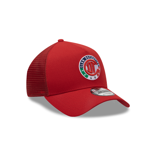 NEW TOLUCA FC 9FORTY A-FRAME TRUCKER CAP RED ADJUSTABLE