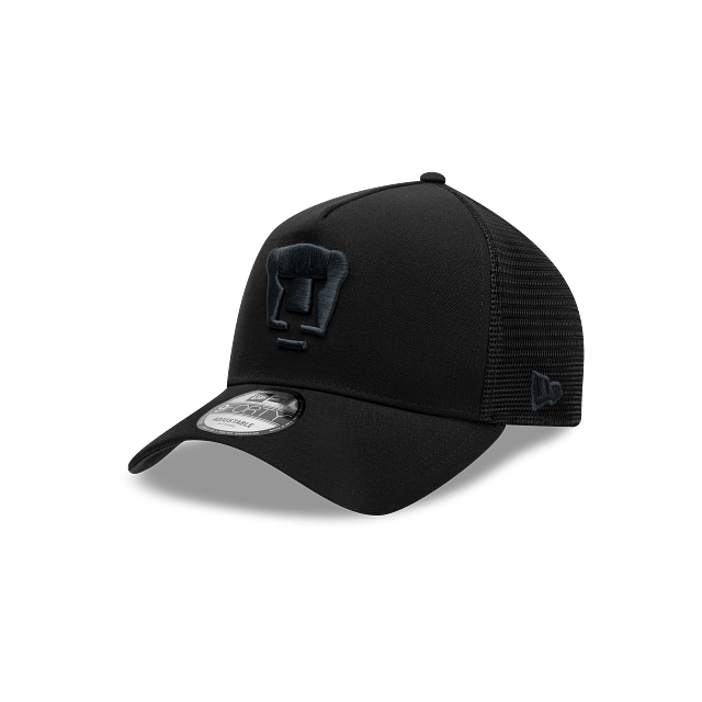 NEW PUMAS UNAM 9FORTY A-FRAME TRUCKER CAP BLACK ADJUSTABLE