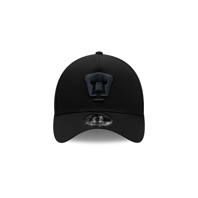 NEW PUMAS UNAM 9FORTY A-FRAME TRUCKER CAP BLACK ADJUSTABLE