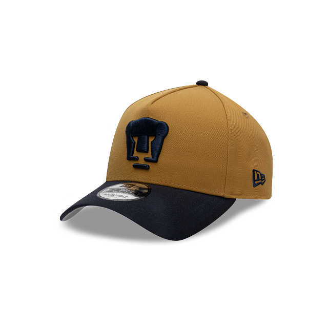 NEW PUMAS UNAM 9FORTY A-FRAME TWO-TONE CAP GOLD & NAVY ADJUSTABLE