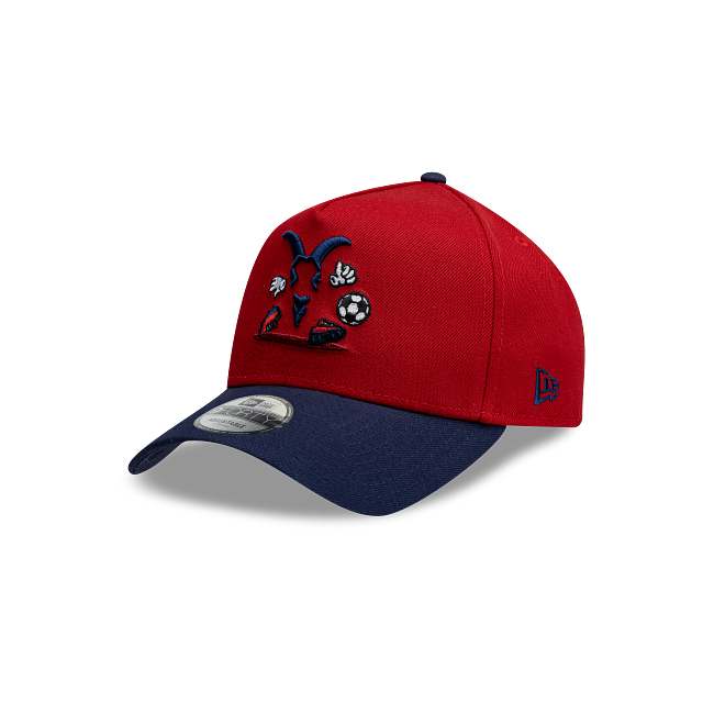 NEW CHIVAS GUADALAJARA 9FORTY A-FRAME CARTOON CAP RED & NAVY ADJUSTABLE