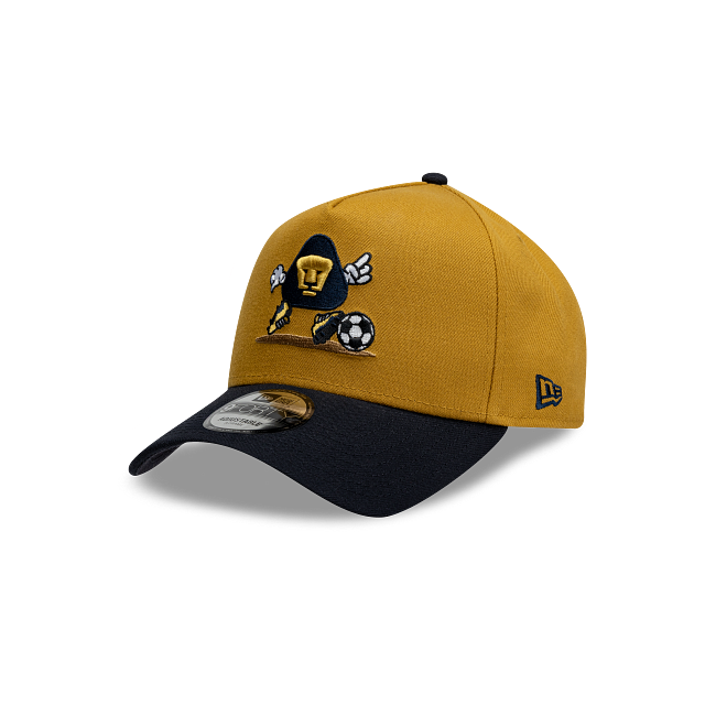 NEW PUMAS UNAM 9FORTY A-FRAME CARTOON CAP GOLD & BLACK ADJUSTABLE