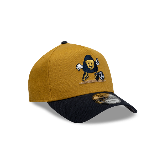 NEW PUMAS UNAM 9FORTY A-FRAME CARTOON CAP GOLD & BLACK ADJUSTABLE