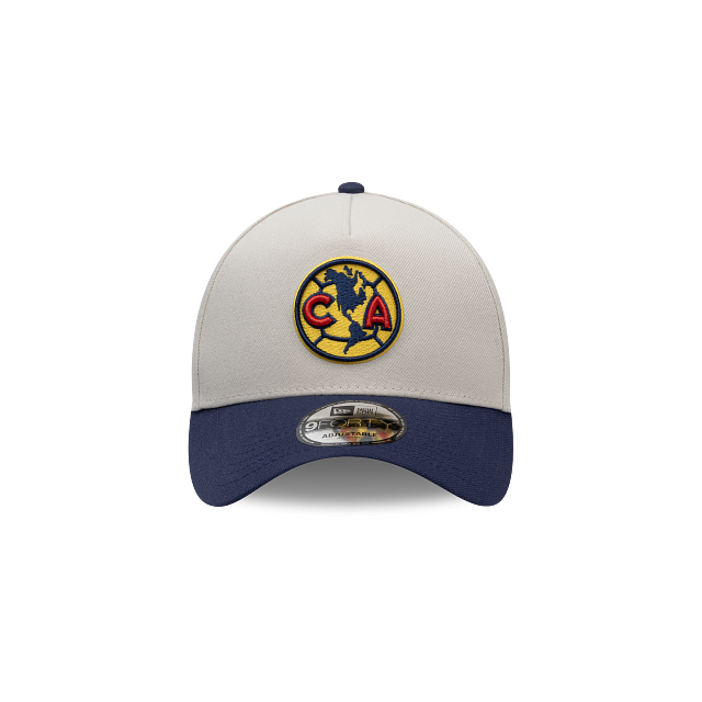 NEW CLUB AMERICA 9FORTY A-FRAME TWO-TONE CAP STONE & NAVY ADJUSTABLE