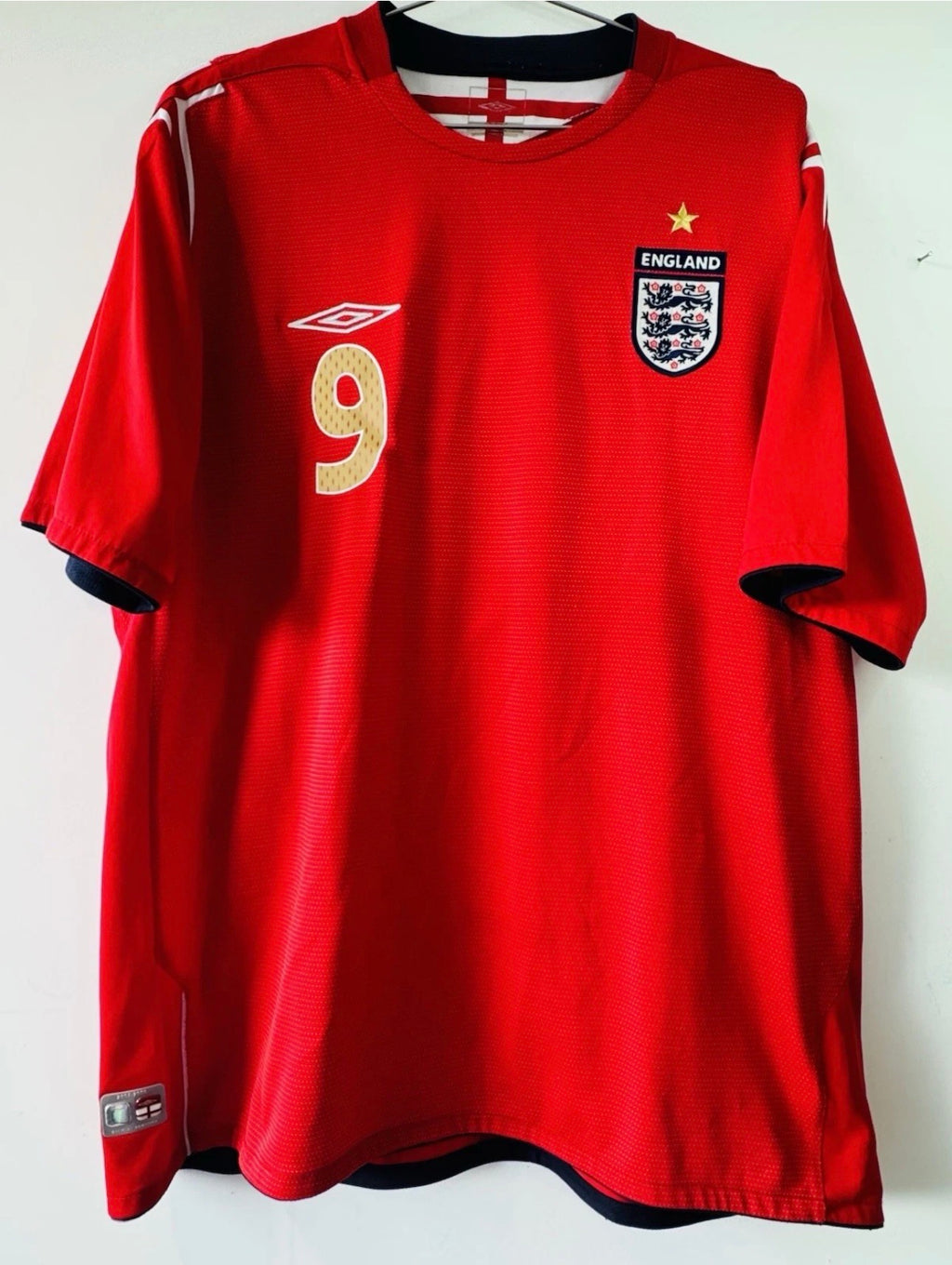 ENGLAND AWAY SHIRT WAYNE ROONEY #9 [L] 2004-2006 FOOTBALL