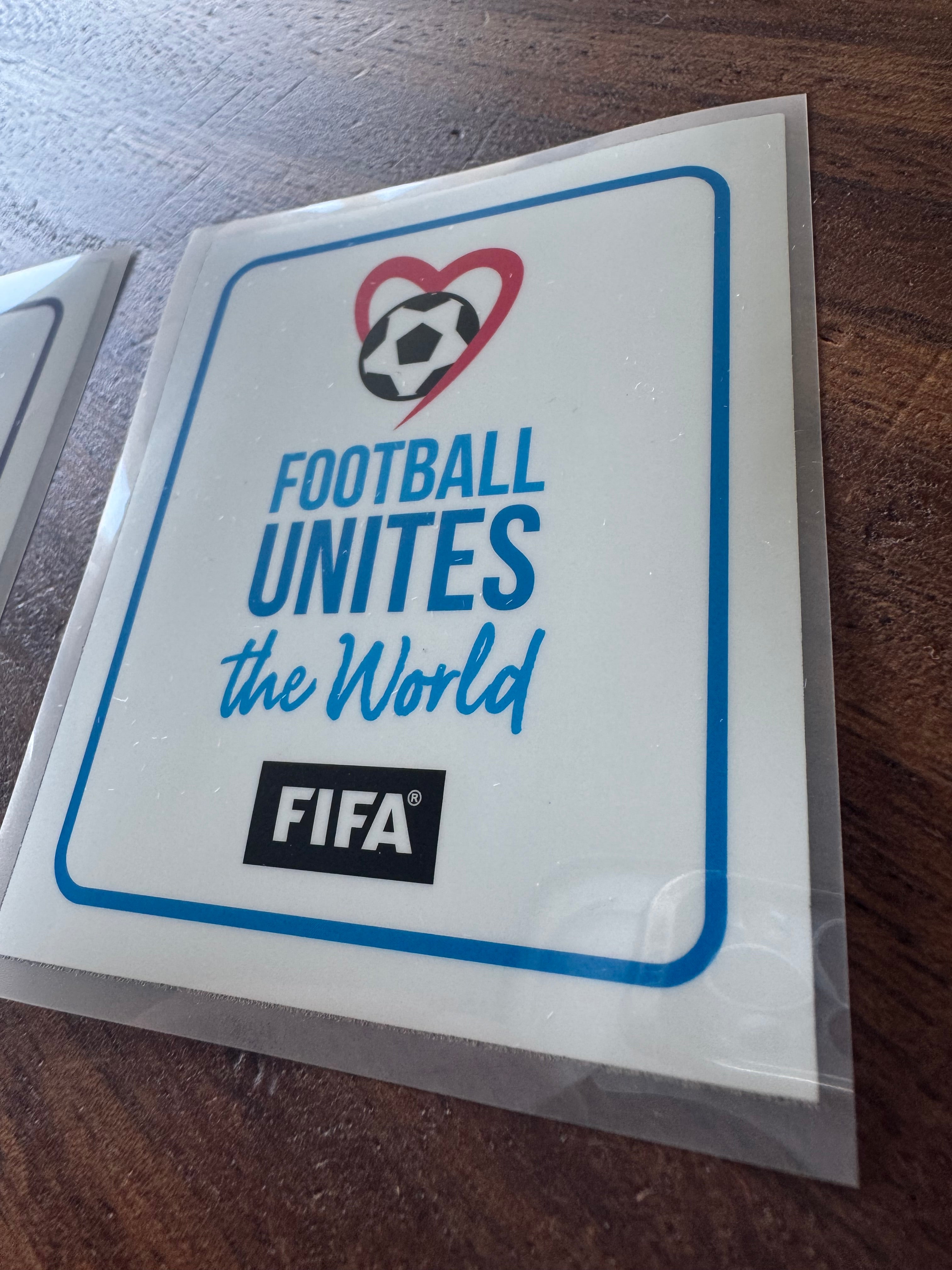 QATAR FIFA WORLD CUP 2022 FOOTBALL SET OF PATCHES  WHITE VERSION
