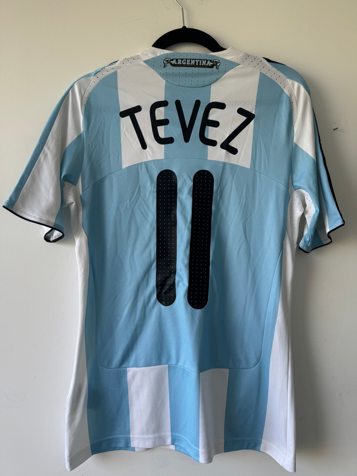 ARGENTINA HOME SHIRT 2008-2009 [S] CARLOS TEVEZ #11
