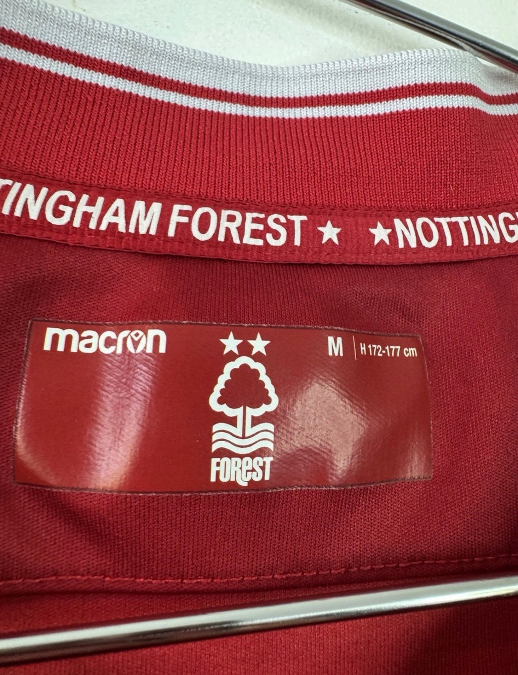 NOTTINGHAM FORREST HOME SHIRT 19-20 MACRON [M] PREMIER LEAGUE FOOTBALL SHIRT