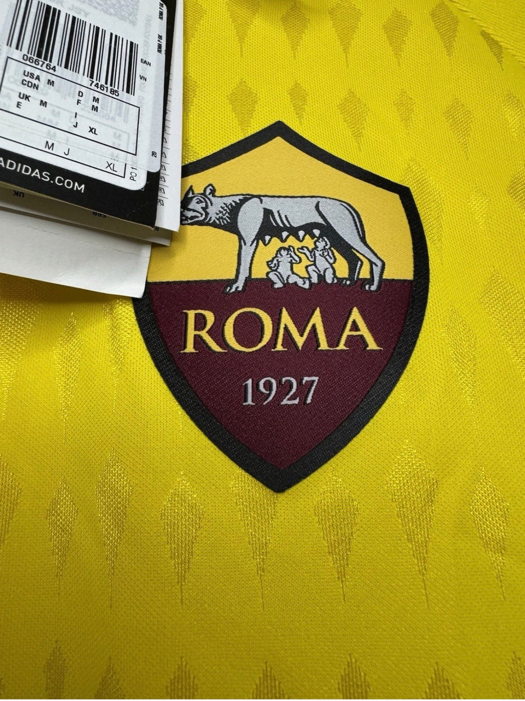 AS ROMA GOALKEEPER YELLOW SHIRT 2023 2024  ADIDAS [M] BRAND NEW SERIE A