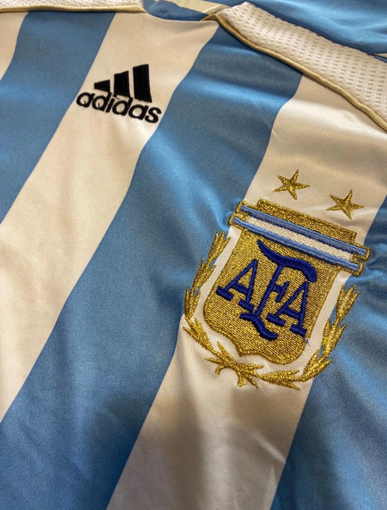 ARGENTINA 2006 WORLD CUP HOME SHIRT ADIDAS [S] JUAN ROMAN RIQUELME #10