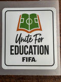 FIFA WORLD CUP PATCH 2026 ROUND OF 16  (HQ REPRO) WHITE “UNITE FOR EDUCATION”