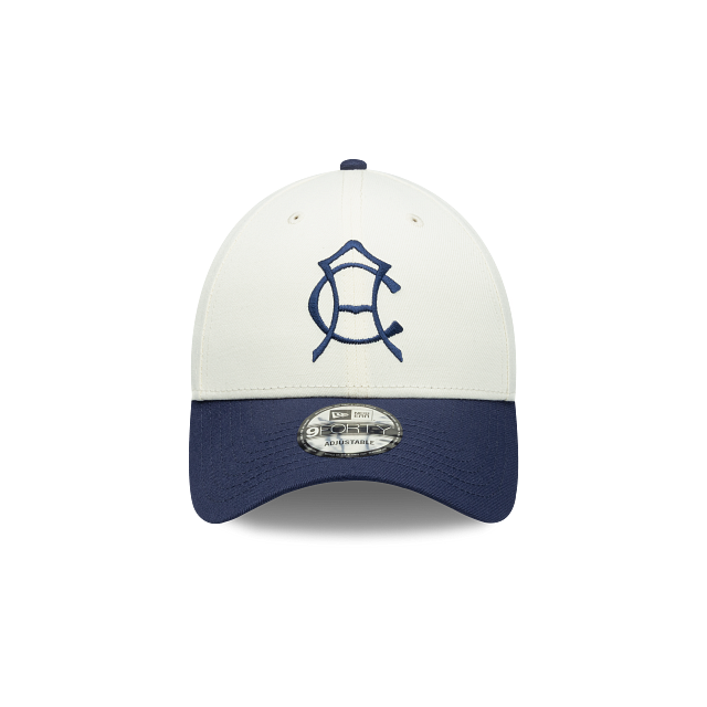 NEW CLUB AMERICA 9FORTY CHROME OUTLINE LOGO CAP WHITE & NAVY ADJUSTABLE