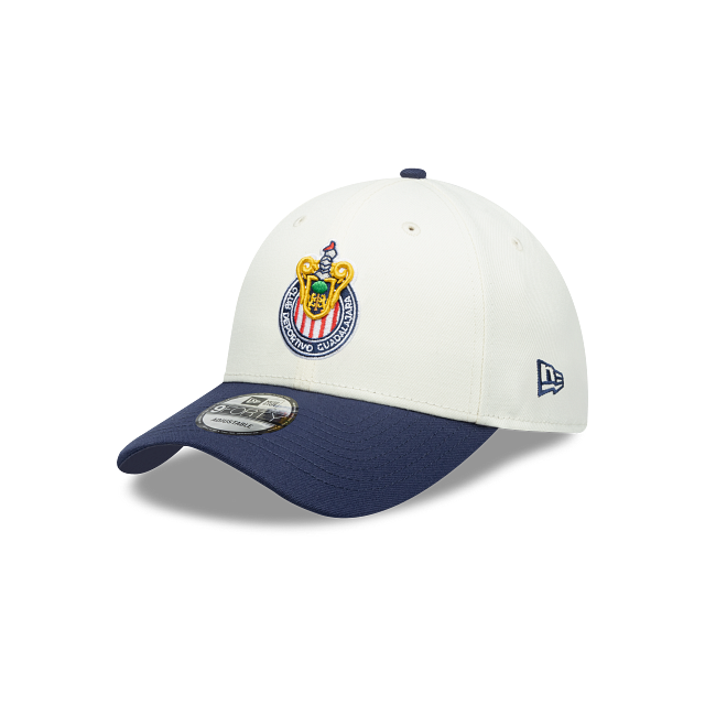 NEW CHIVAS GUADALAJARA 9FORTY CHROME CAP WHITE & NAVY ADJUSTABLE