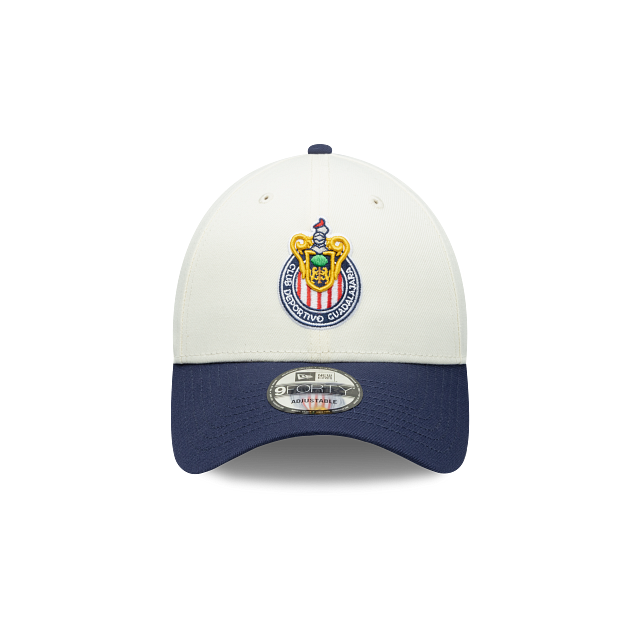 NEW CHIVAS GUADALAJARA 9FORTY CHROME CAP WHITE & NAVY ADJUSTABLE