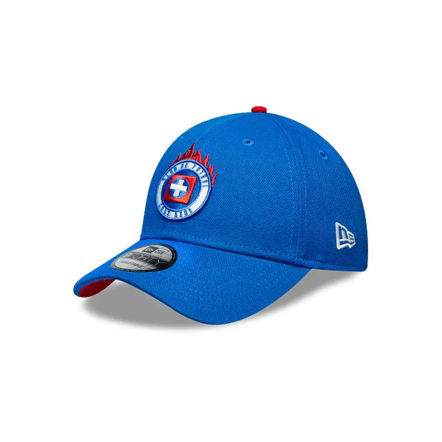 NEW CRUZ AZUL 9FORTY FLAMES CAP BLUE ADJUSTABLE