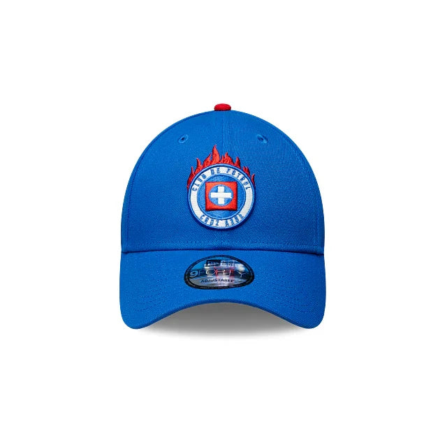 NEW CRUZ AZUL 9FORTY FLAMES CAP BLUE ADJUSTABLE