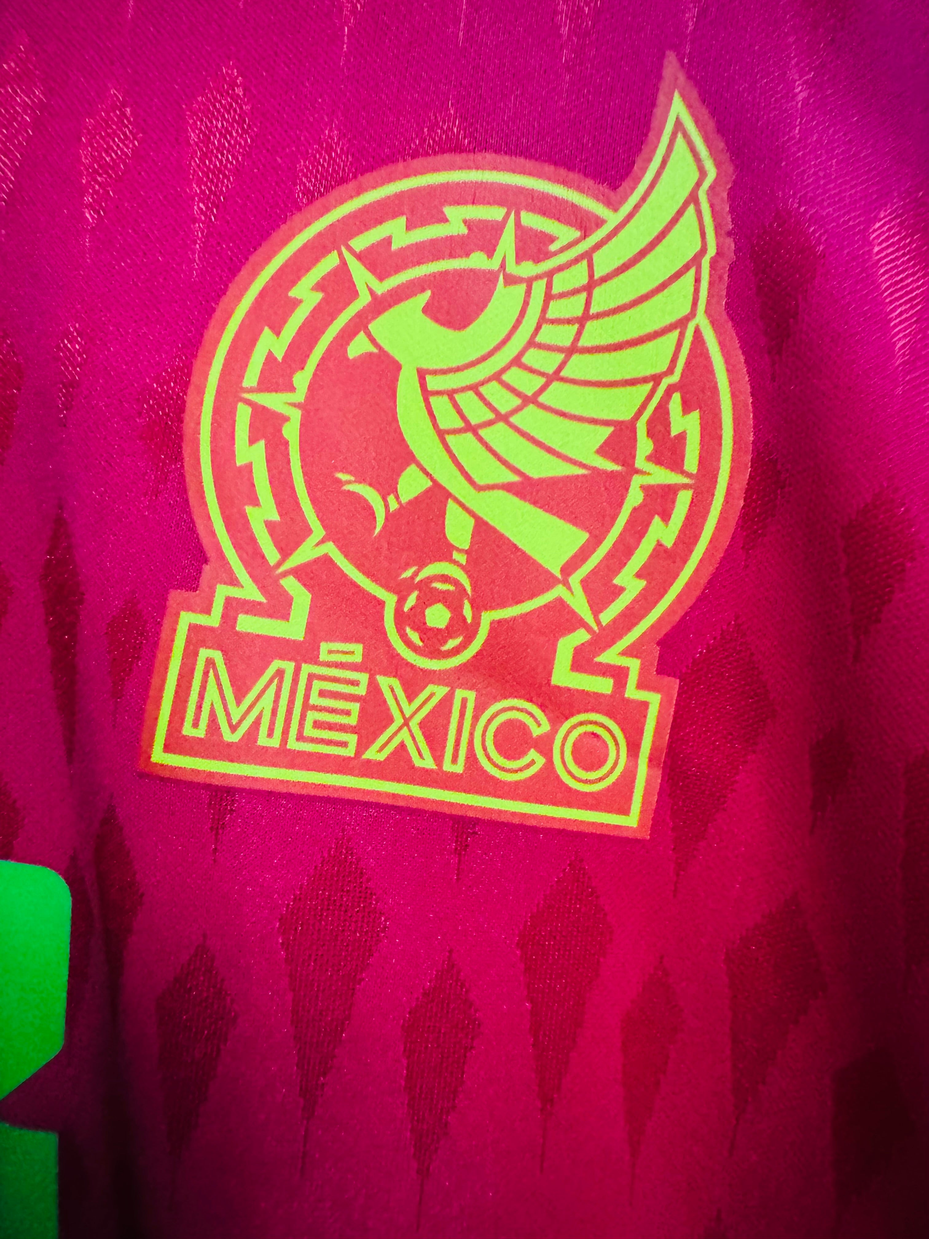 MEXICO MATCH ISSUE SHIRT GOALKEEPER WORLD CUP 2022 QATAR OCHOA  #13 [L] UTILERIA