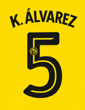 OFFICIAL CLUB AMERICA NAME SET K. ÁLVAREZ #5 HOME SHIRT 26/27