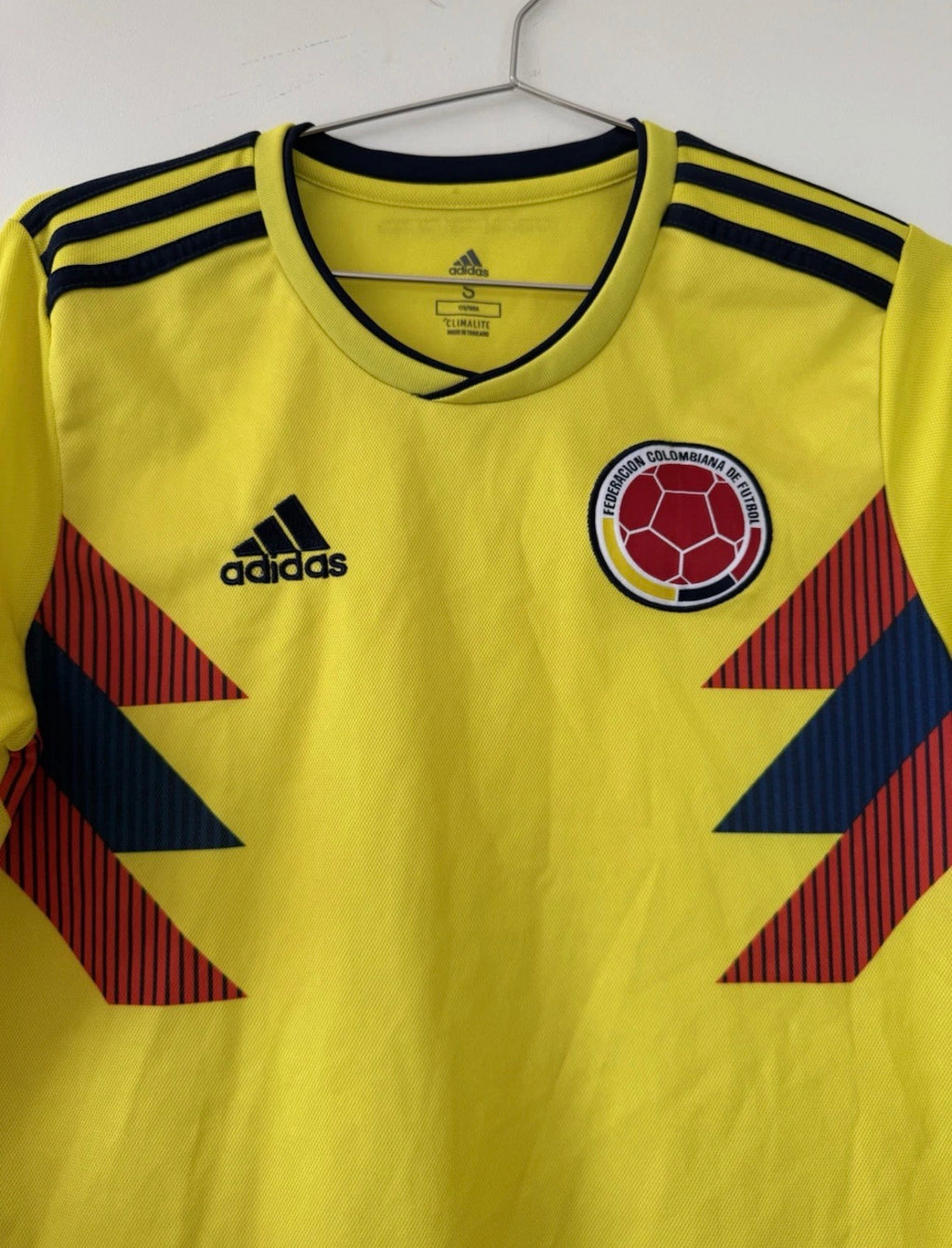 COLOMBIA HOME SHIRT 2018-2019 ADIDAS [S] LONG SLEEVE
