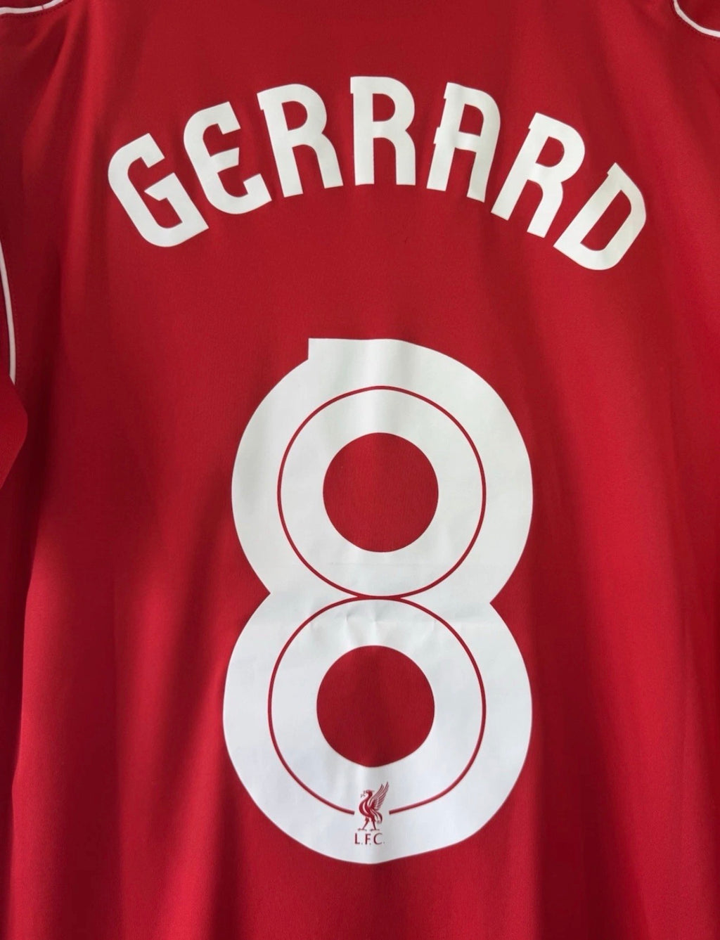 LIVERPOOL HOME SHIRT 14-15 WARRIOR [L] STEVEN GERRARD #8 PREMIER LEAGUE