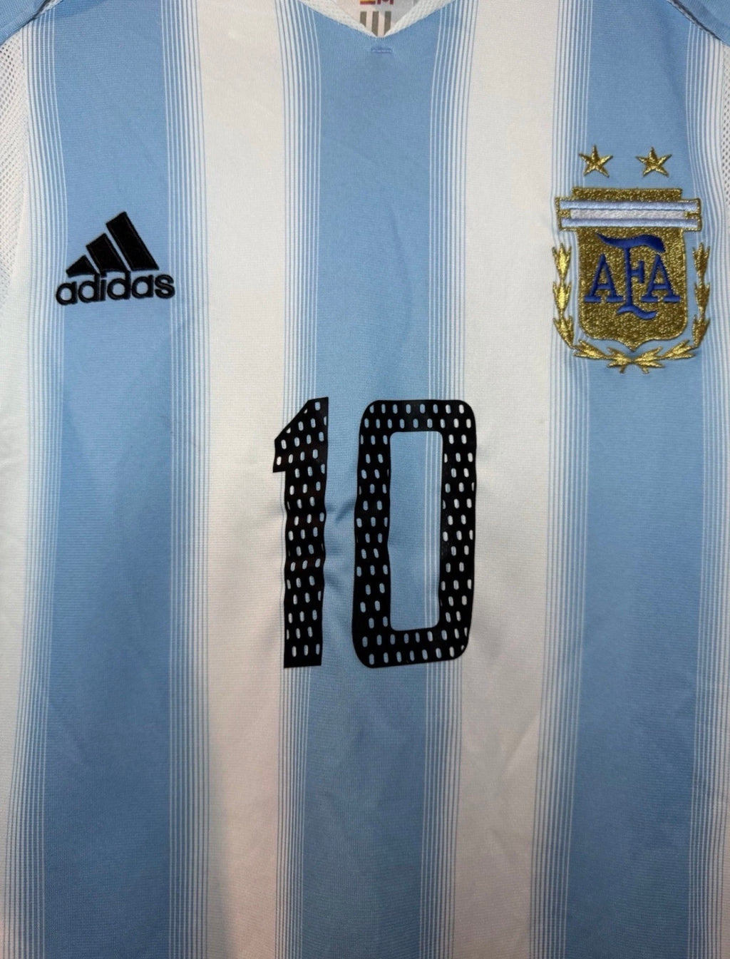 ARGENTINA HOME SHIRT ADIDAS COPA CONFEDERACIONES 2005 [S] AIMAR #10