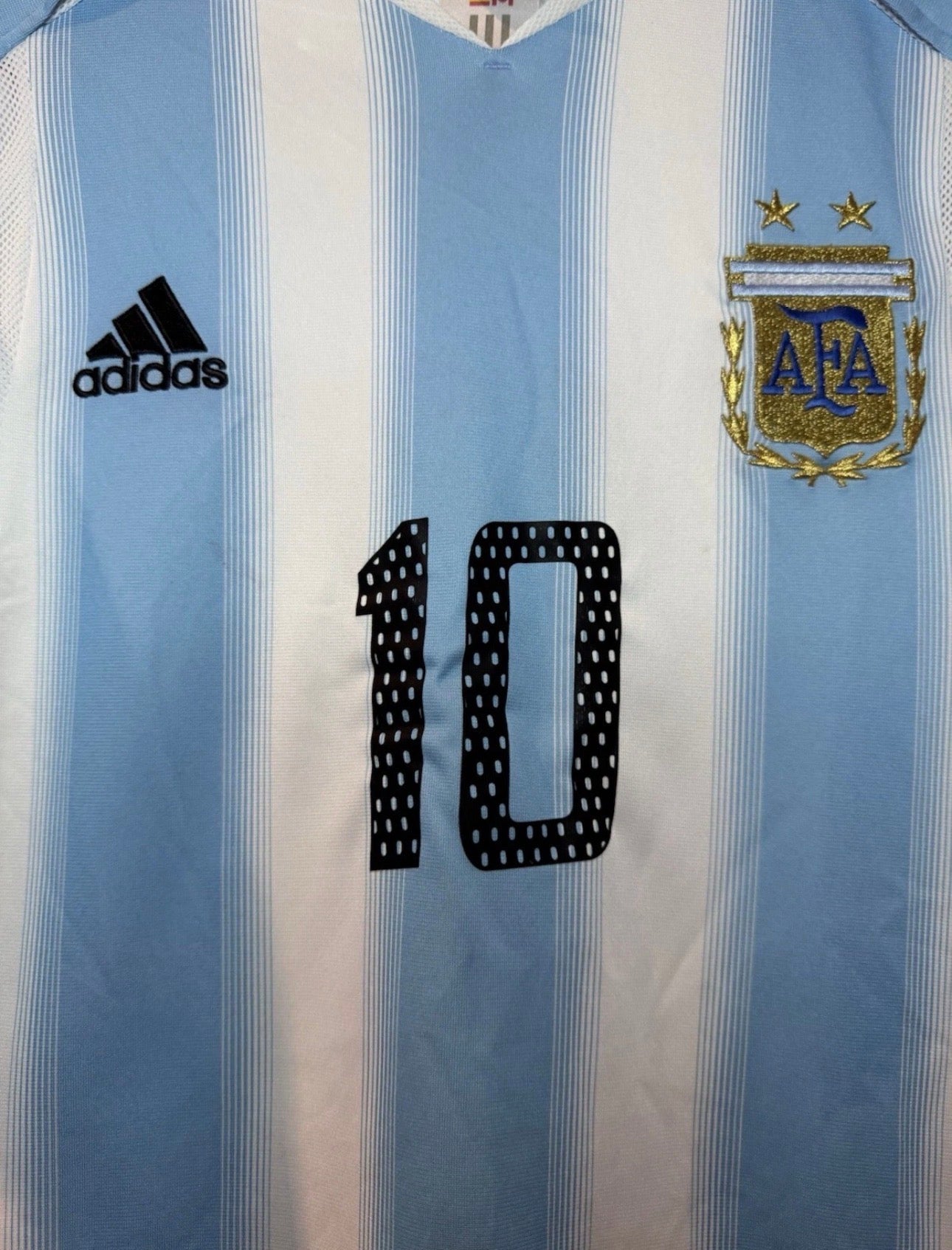 ARGENTINA HOME SHIRT ADIDAS COPA CONFEDERACIONES 2005 [S] AIMAR #10