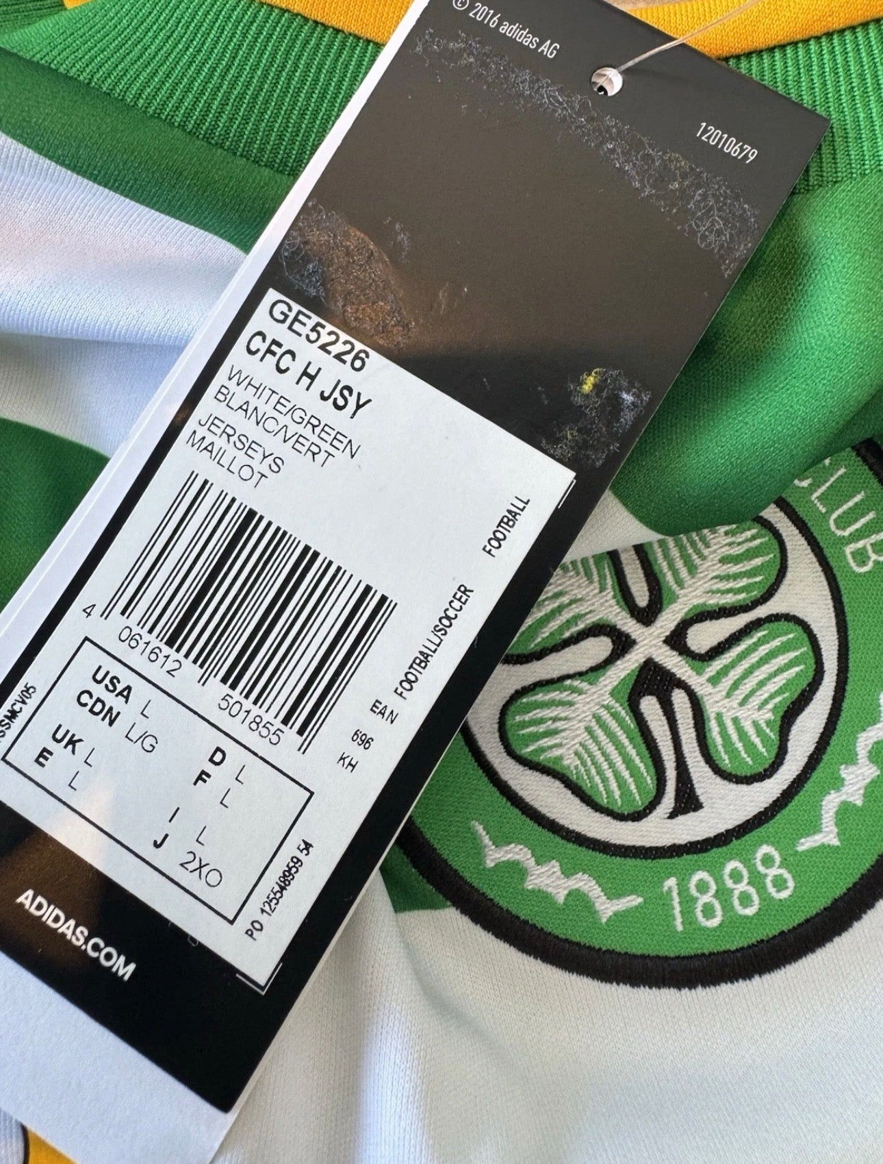 CELTIC FC HOME SHIRT 20-21 ADIDAS [L]
