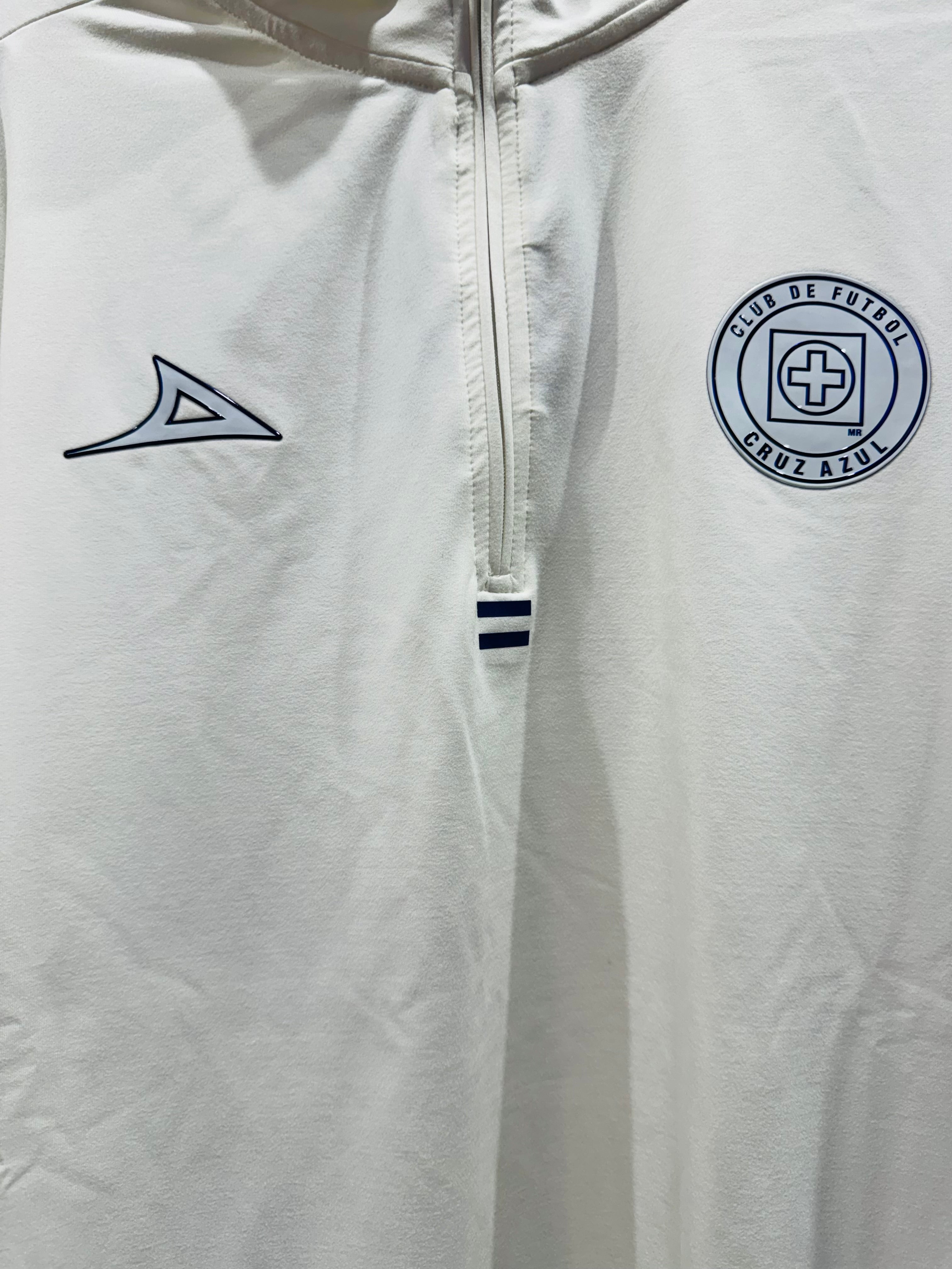 NEW CRUZ AZUL HALF ZIP SWEATSHIRT 2026-2027 BEIGE