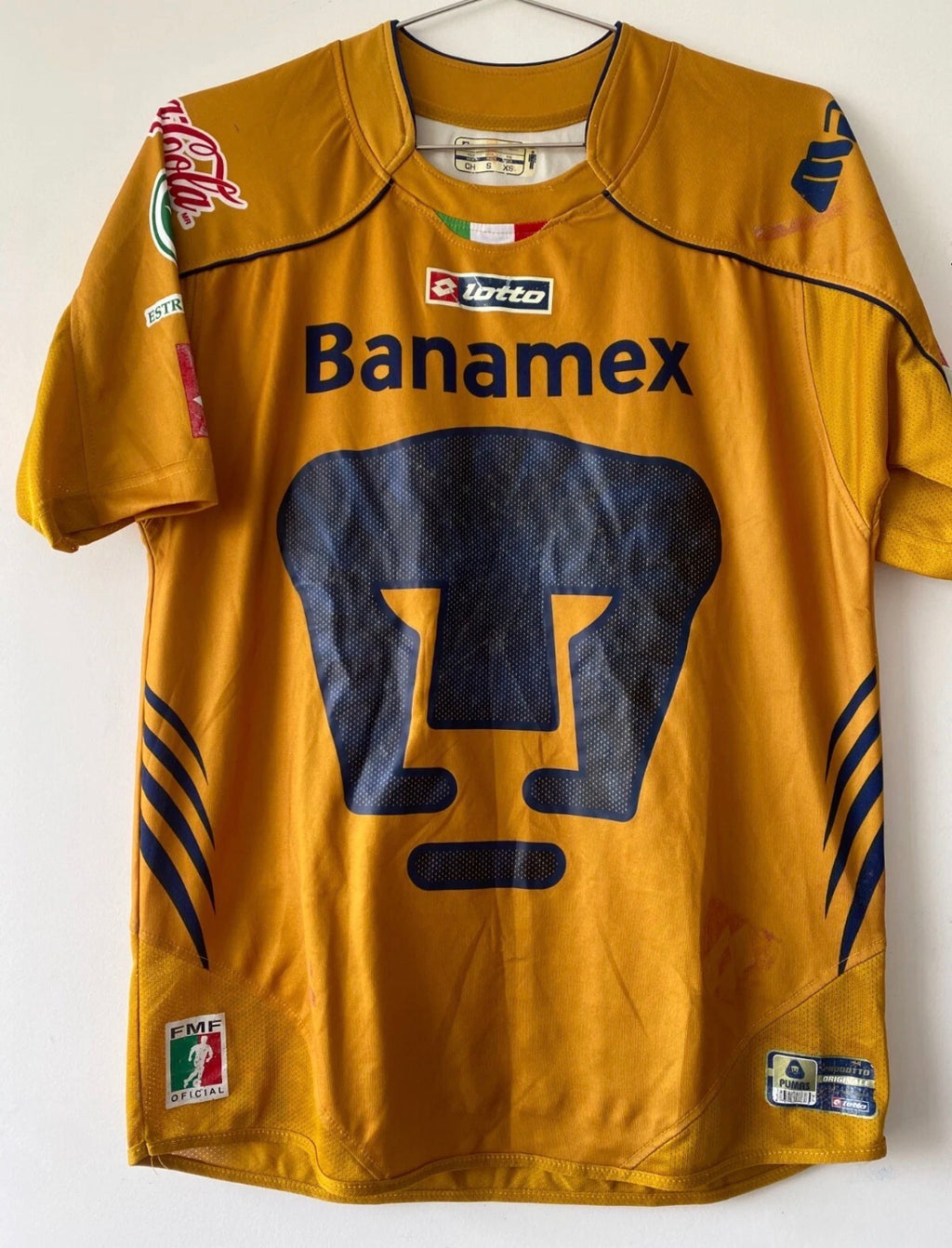 CAMISETA PUMAS UNAM VISITANTE TALLA [S] 2006 2007