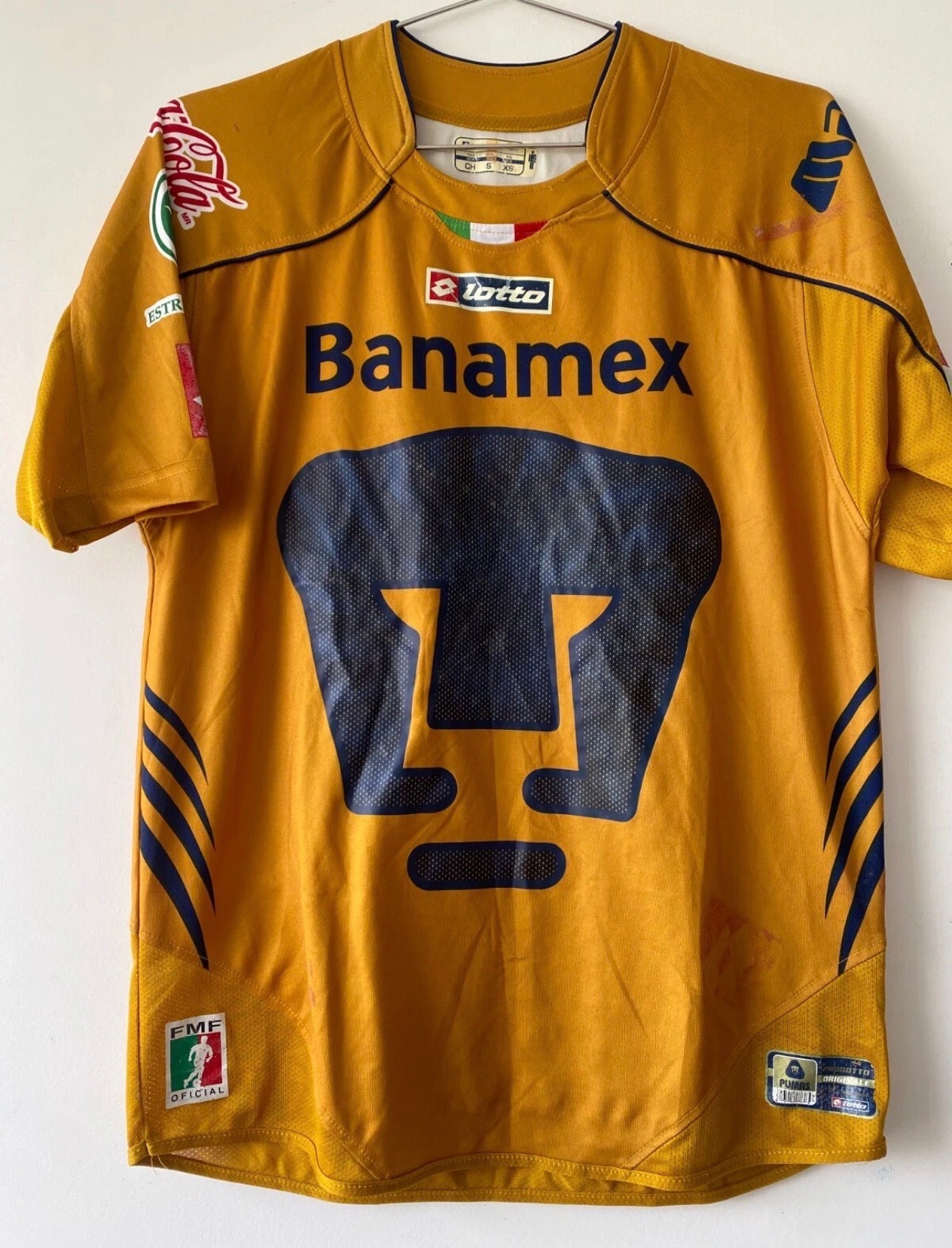 CAMISETA PUMAS UNAM VISITANTE TALLA [S] 2006 2007