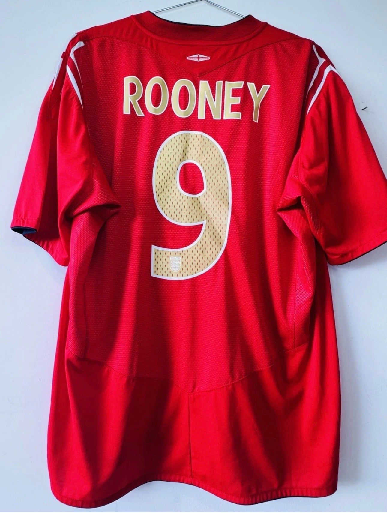 ENGLAND AWAY SHIRT WAYNE ROONEY #9 [L] 2004-2006 FOOTBALL