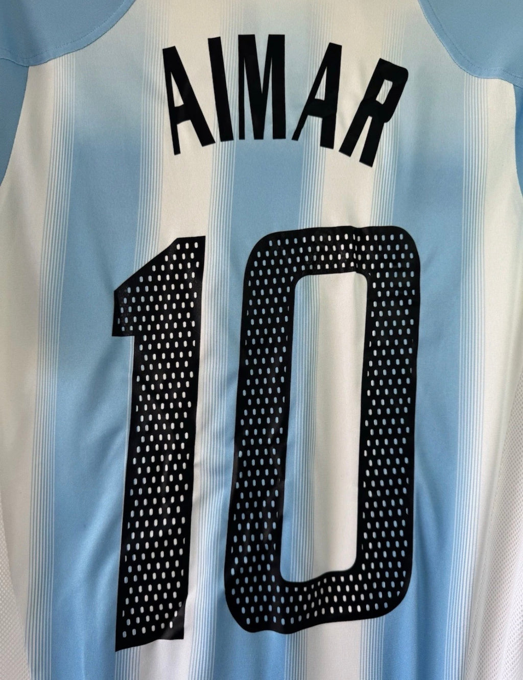 ARGENTINA HOME SHIRT ADIDAS COPA CONFEDERACIONES 2005 [S] AIMAR #10
