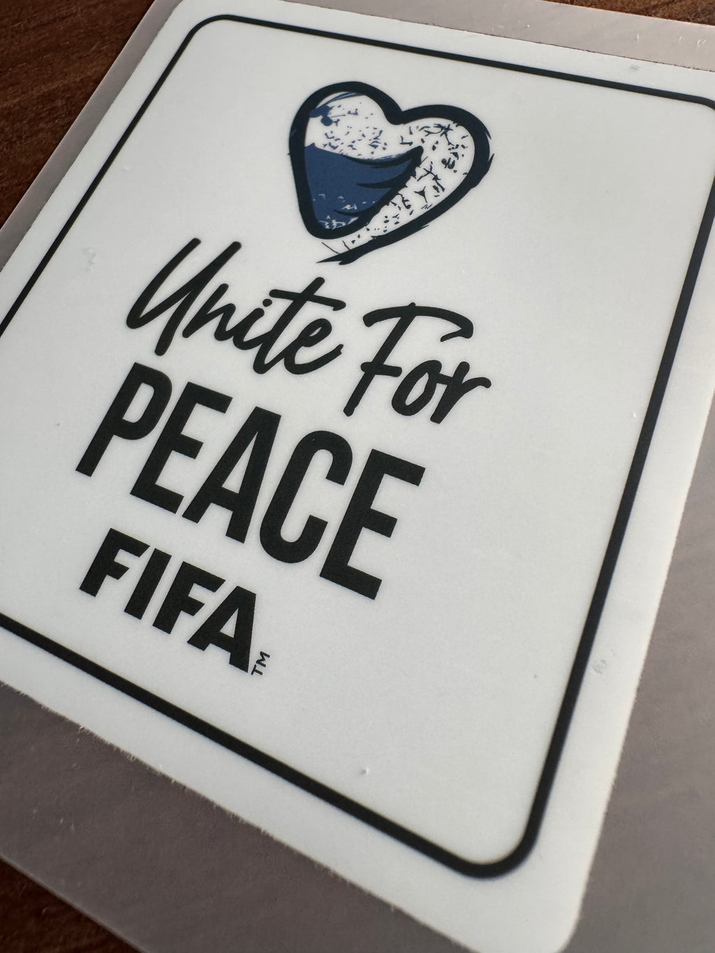 FIFA WORLD CUP PATCH 2026 GROUP STAGE GAME 1  (HQ REPRO) WHITE “UNITE FOR PEACE”