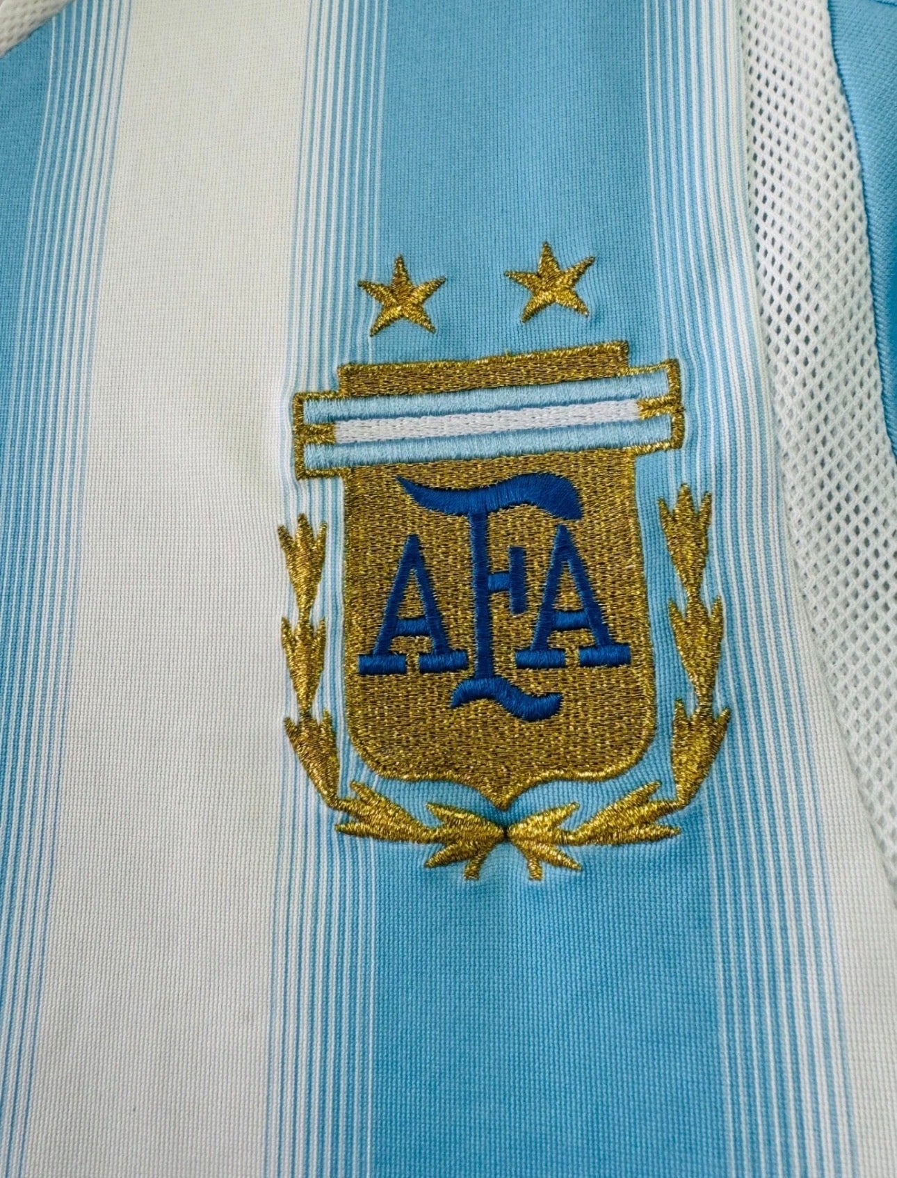 ARGENTINA HOME SHIRT ADIDAS COPA CONFEDERACIONES 2005 [S] AIMAR #10