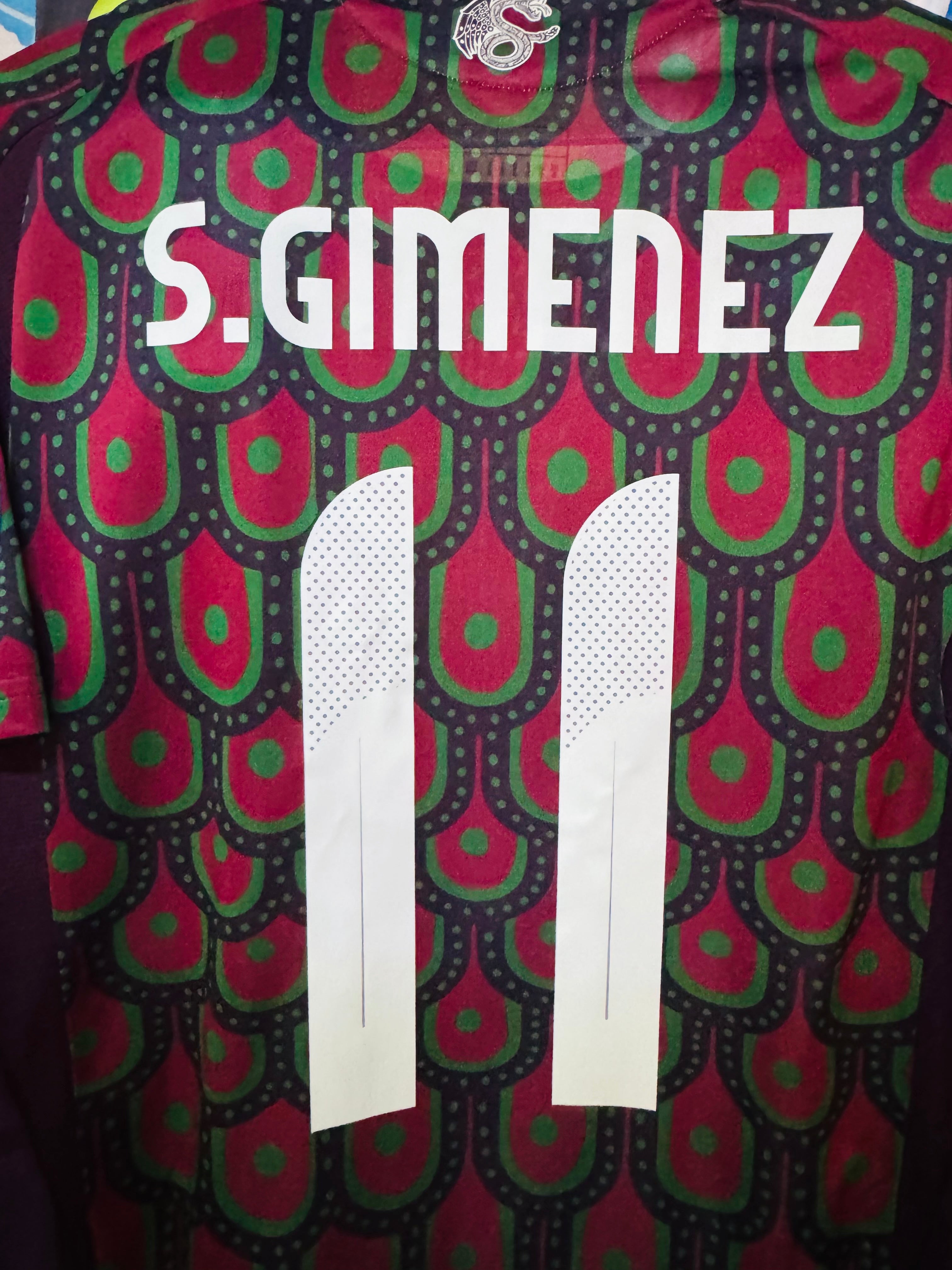MEXICO MATCH SHIRT HOME 2024 SANTI GIMENEZ #11 [S] COPA AMERICA 2024 PLAYER