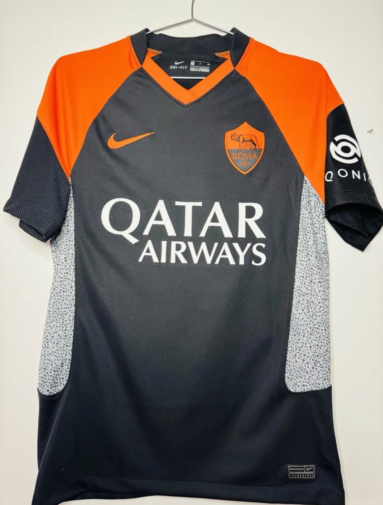 AS ROMA THIRD SHIRT 2020-2021 NIKE  [S] SIGNED NICOLO ZANIOLO SERIE A