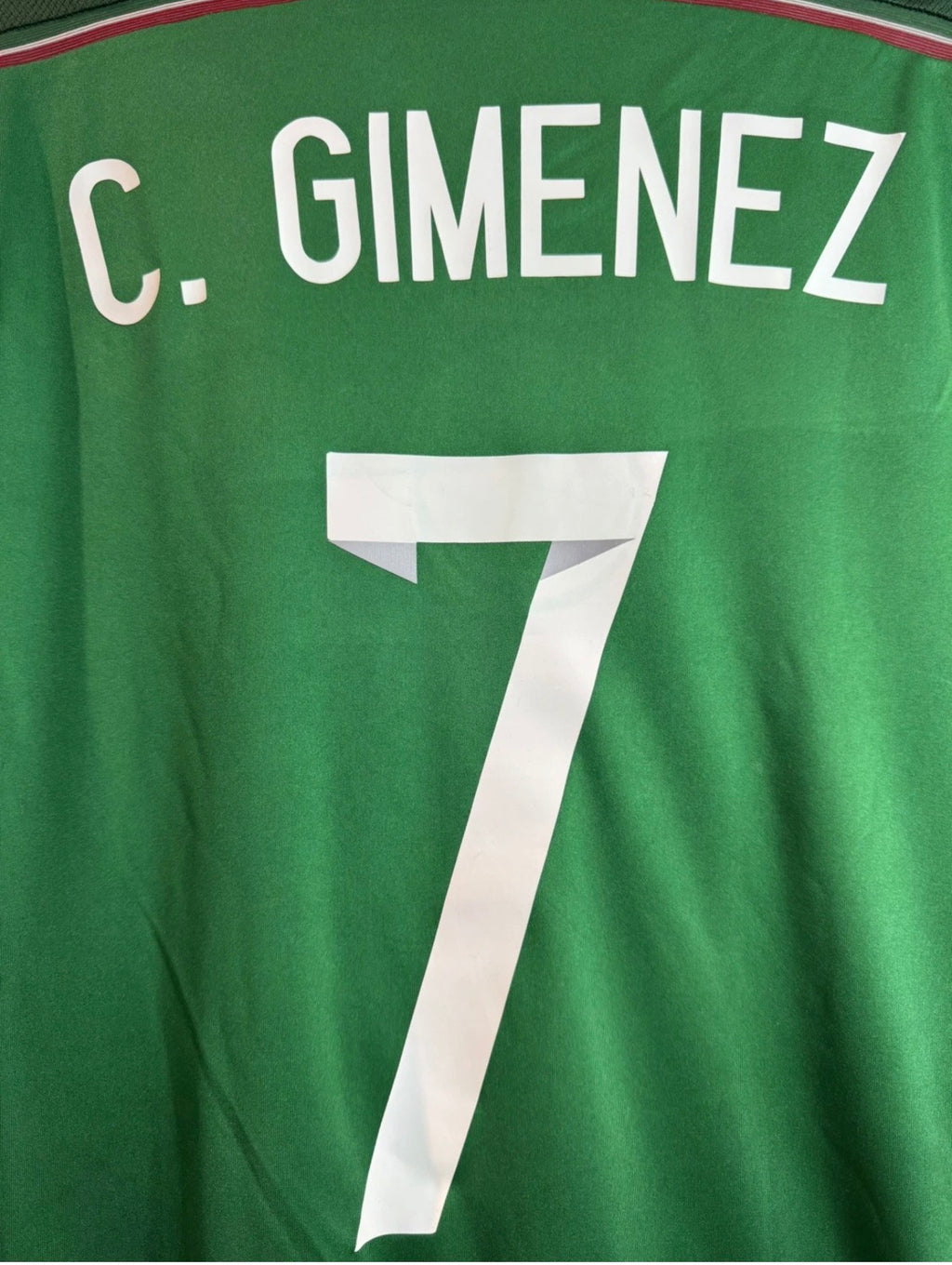 CHRISTIAN “CHACO” GIMENEZ #7 MEXICO HOME SHIRT ADIDAS [M] 2013-2014