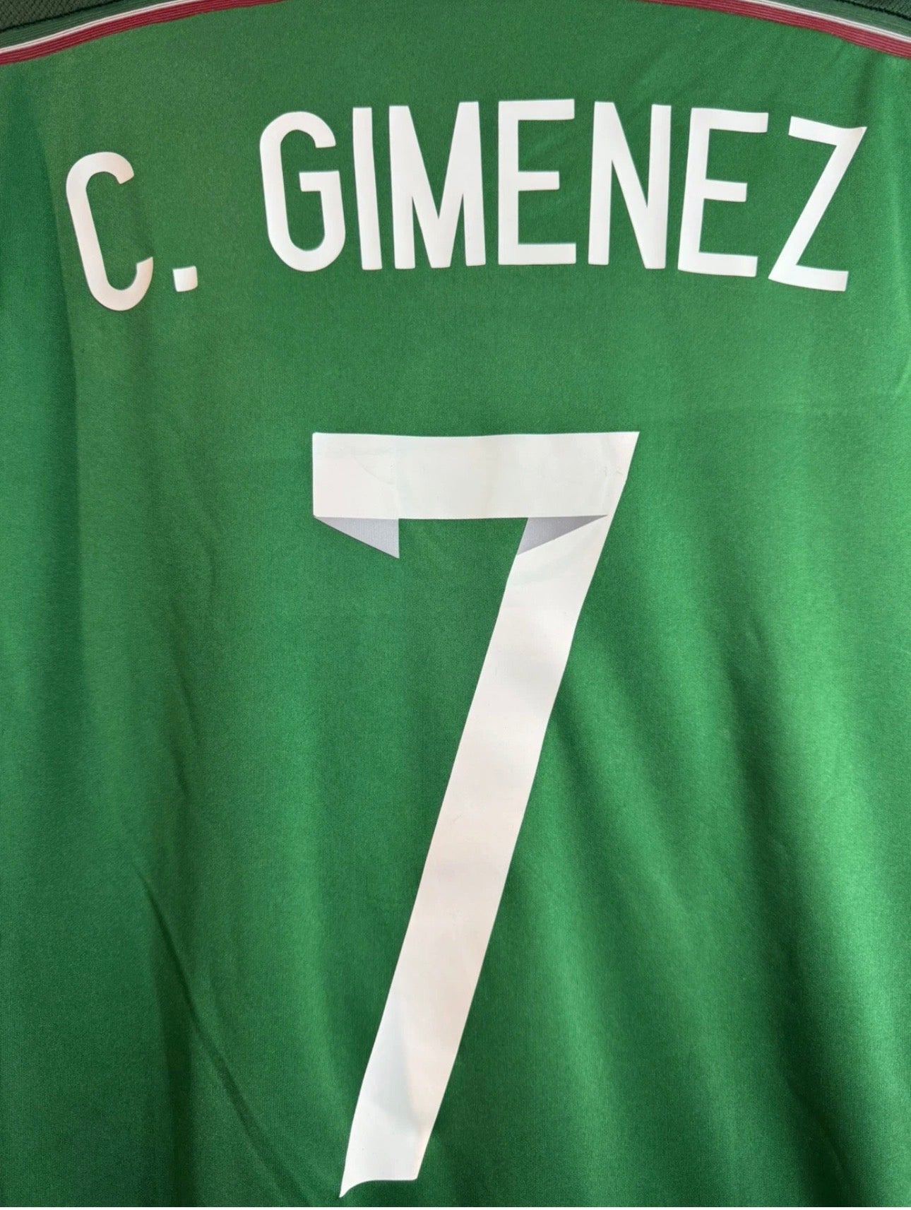 CHRISTIAN “CHACO” GIMENEZ #7 MEXICO HOME SHIRT ADIDAS [M] 2013-2014