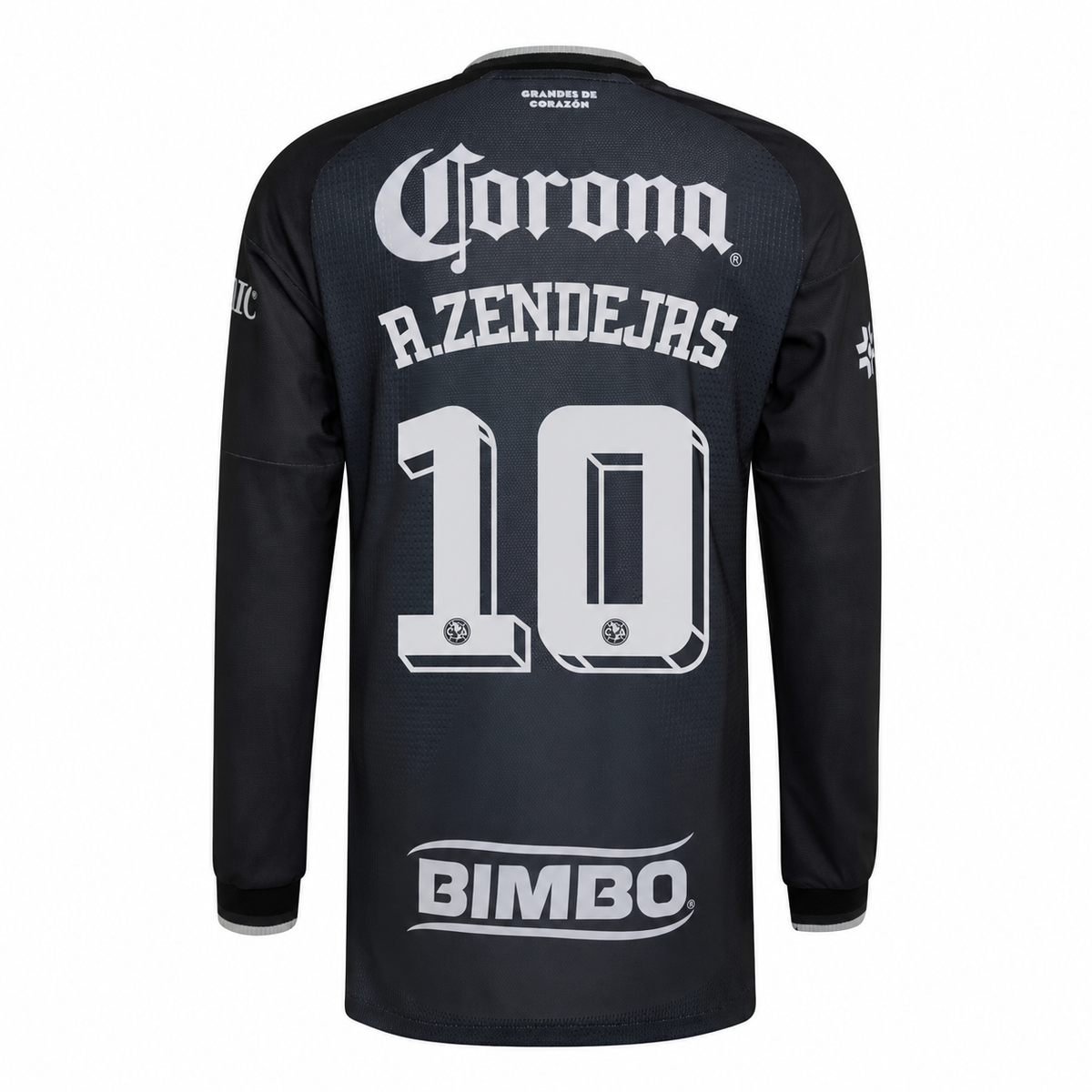 Club America A. Zendejas #10 Away 26/27 personalization - back view