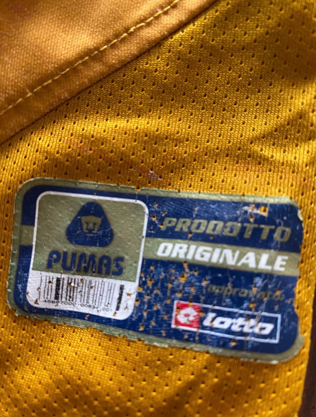 CAMISETA PUMAS UNAM VISITANTE TALLA [S] 2006 2007