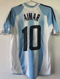 ARGENTINA HOME SHIRT ADIDAS COPA CONFEDERACIONES 2005 [S] AIMAR #10