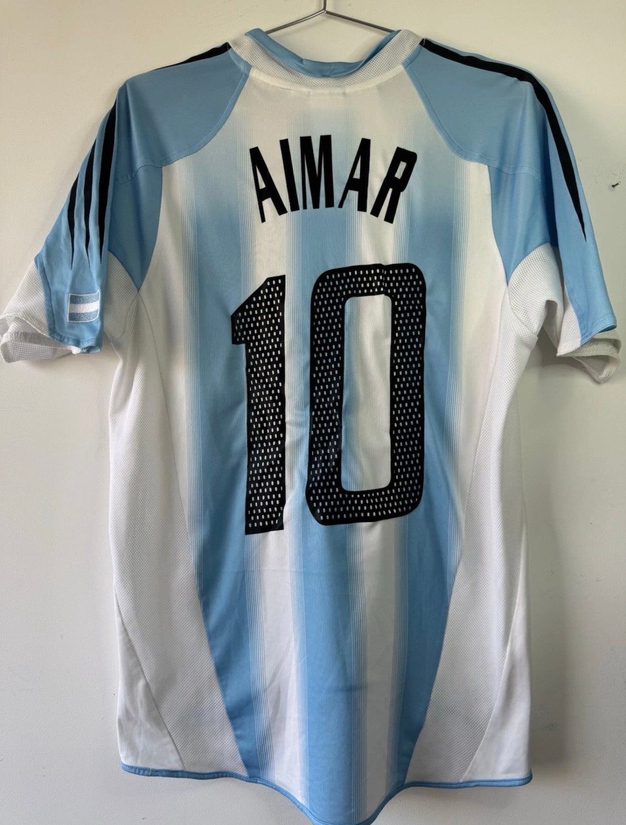 ARGENTINA HOME SHIRT ADIDAS COPA CONFEDERACIONES 2005 [S] AIMAR #10