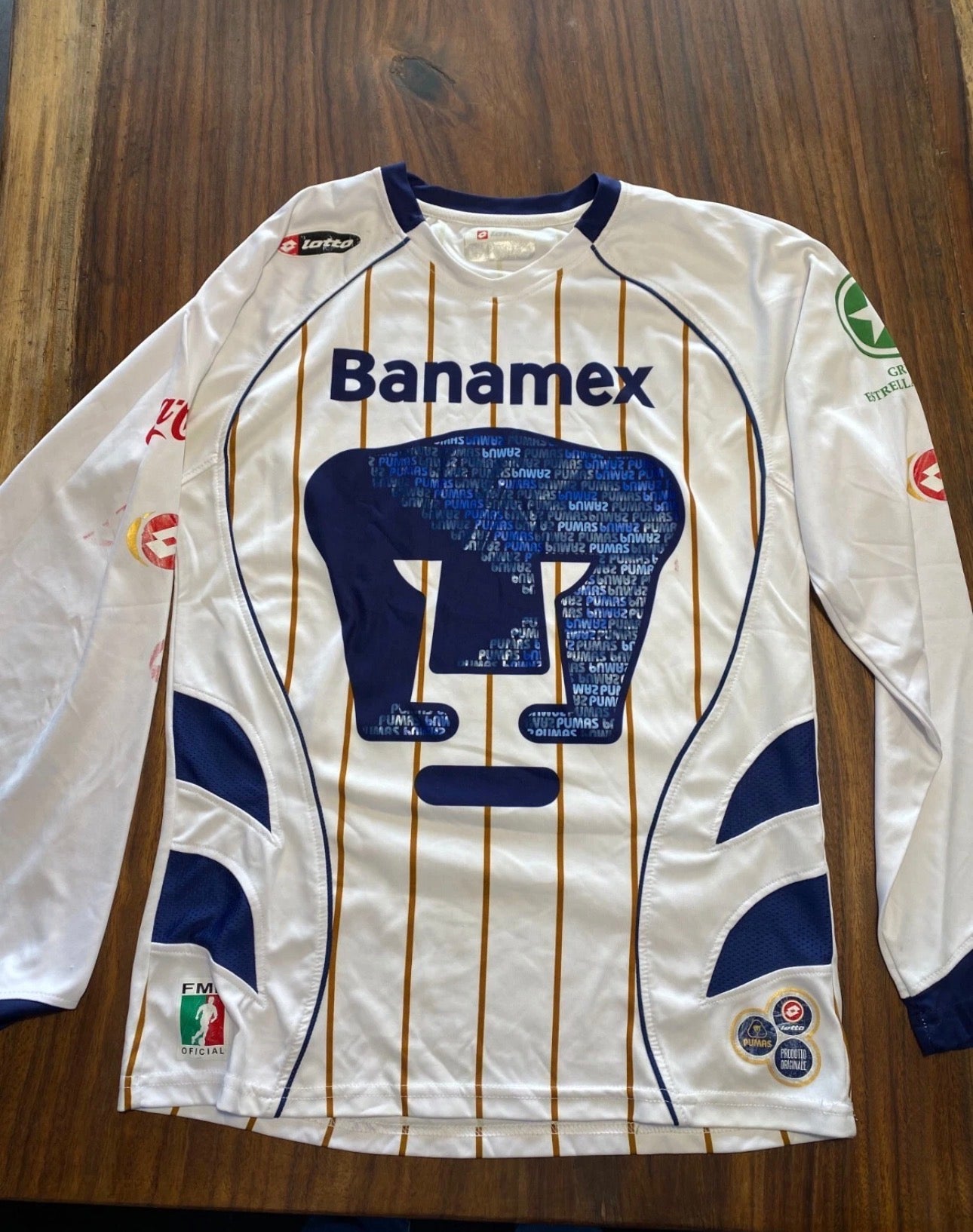 PUMAS SHIRT 2007-2008 HOME SHIRT [S] LONG SLEVEE