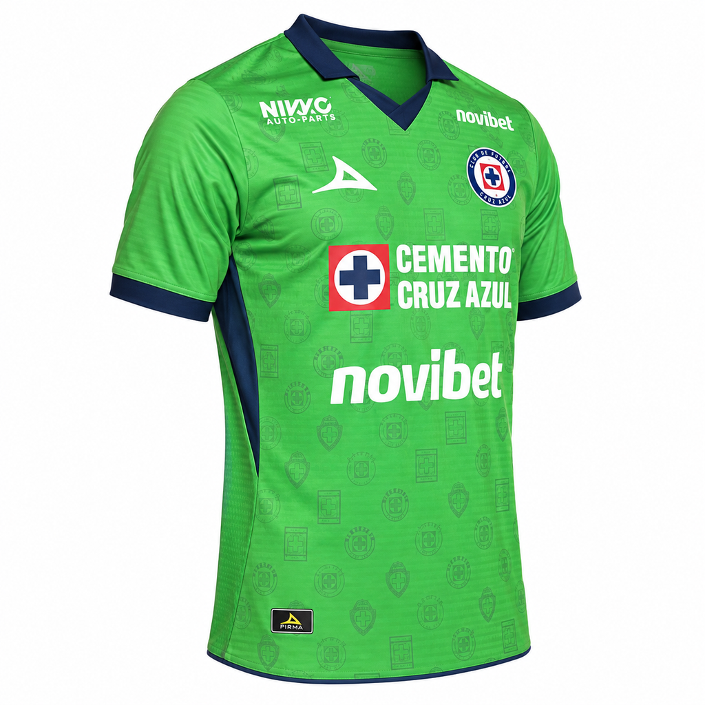 Cruz Azul Green Goalkeeper Shirt 2026-2027 Pirma - front