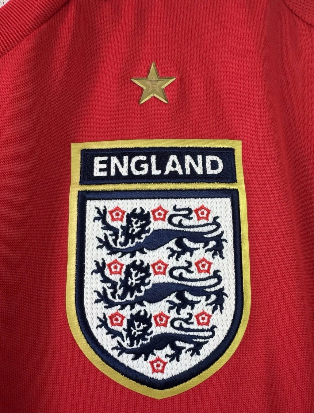 ENGLAND HOME UMBRO SHIRT 06-08 [M] BECKHAM #23 LONG SLEEVE