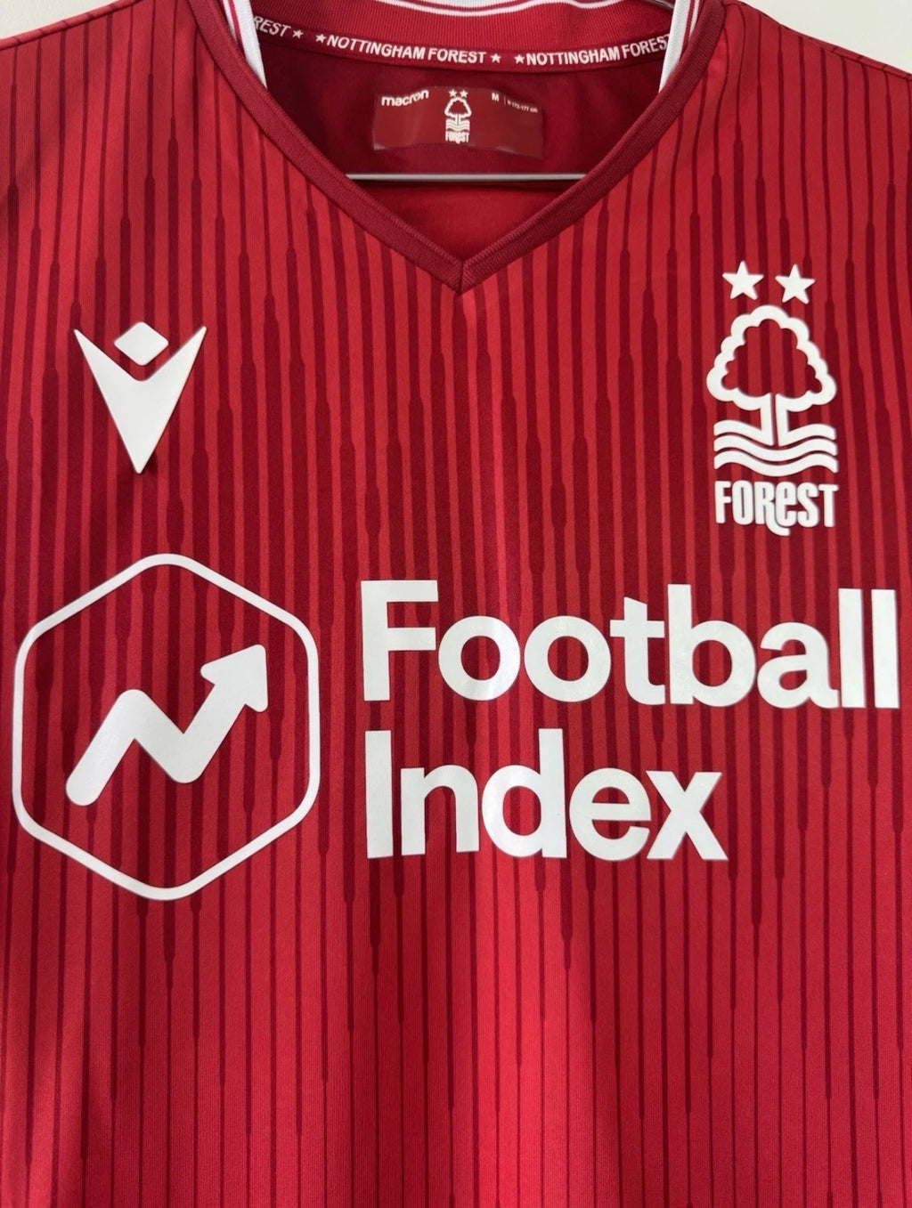 NOTTINGHAM FORREST HOME SHIRT 19-20 MACRON [M] PREMIER LEAGUE FOOTBALL SHIRT